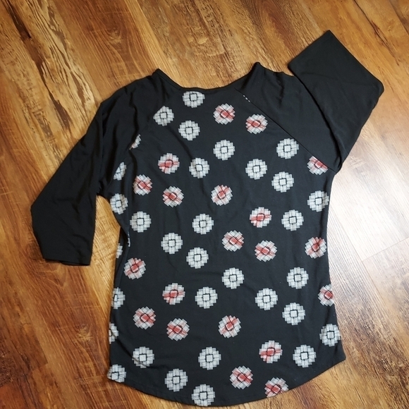 Lularoe XL Randy raglan sleeve baseball Top (18-20) - Picture 7 of 14